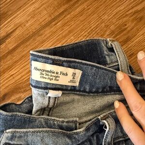 Abercrombie & Fitch High Rise Blue Jeans